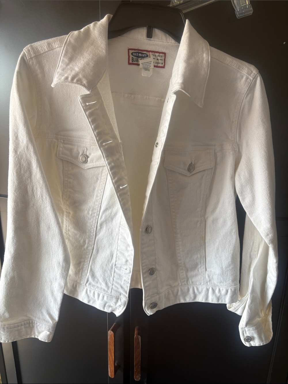 Old Navy White Denim Jean Jacket